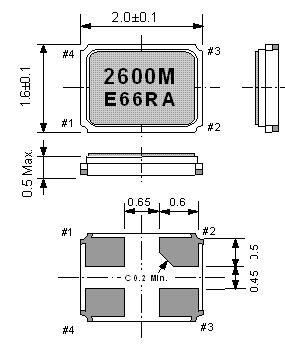FA-128晶振尺寸 FA-128晶振尺寸